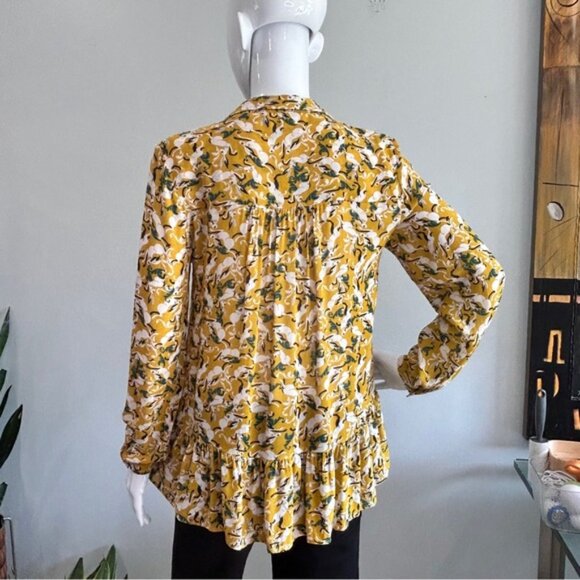 Maeve Anthropologie Janie Hare Flouncy Blouse - Picture 6 of 14